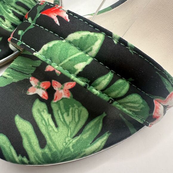Kenneth Cole Reaction Lolita Floral Block Heel Sandals Size 8 - Picture 8 of 14